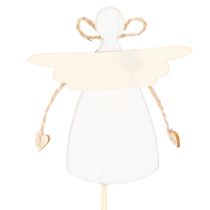 Artikel Dekostecker Engel aus Holz Schutzengel Figur am Stab 31cm 12St