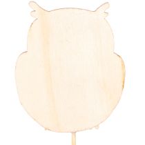 Artikel Pflanzenstecker Eule aus Holz für Blumenstrauß und Pflanztopf 31cm 12St