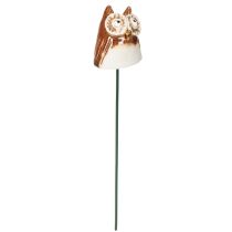 Artikel Keramik Eulenstecker Dekofigur für Pflanzen 26cm 2St