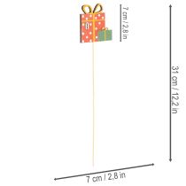 Artikel Pflanzenstecker Geschenkpaket Motiv Holz 31cm 12St