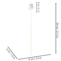 Artikel Geister Figuren auf Holzstab Halloween Dekoration 54cm 8St