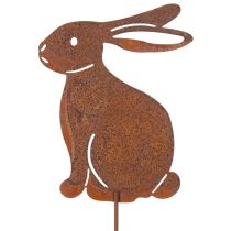 Artikel Gartenstecker Hase für Osterdeko mit rostigem Finish im Landhaus Stil 60cm 4St