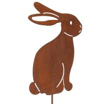 Artikel Osterhase Gartenstecker aus Metall für stilvolle Frühlingsdeko im Außenbereich 80cm 4St