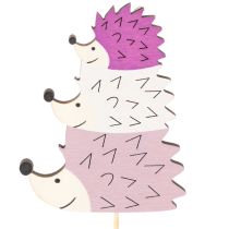 Artikel Deko Stecker Bunte Igel Familie Gartendeko 34cm 12St