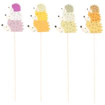 Artikel Deko Stecker Bunte Igel Familie Gartendeko 34cm 12St