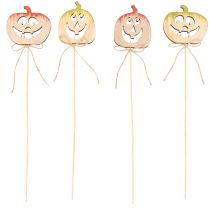 Artikel Dekostecker Kürbis mit Gesicht Halloween Deko 31cm 12St