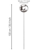 Artikel Dekostecker Waldtiere Hirsch und Kiefer 100cm