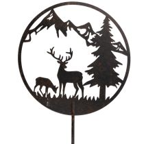 Artikel Dekostecker Waldtiere Hirsch und Kiefer 100cm