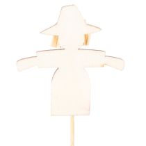 Artikel Holzstecker Vogelscheuchen Dekoration bunt gemischt 30cm 12St