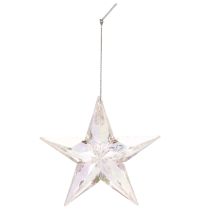 Artikel Dekoanhänger Stern Acryl irisierend klar Baumschmuck 9cm 6St