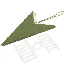 Artikel Stern Deko Weihnachtsstern Papier Jute Grün 60cm Fensterdeko