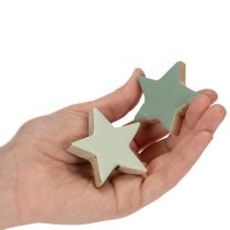 Artikel Holzstern Deko Set für Tisch und Fensterbank 5cm 9St