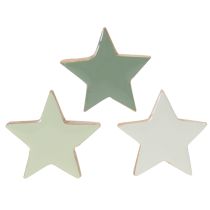 Artikel Holzstern Deko Set für Tisch und Fensterbank 5cm 9St