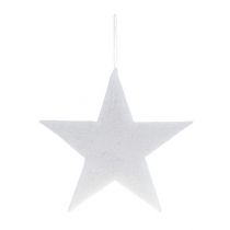 Stern zum Hängen Weiß 37cm L48cm 1St