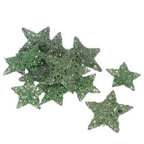 Artikel Deko Stern grün Drahtstern Set zwei Größen 10cm 12St