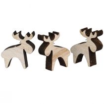 Artikel Streudeko Holz Elch Deko Natur Braun 2x2,5cm 108 St