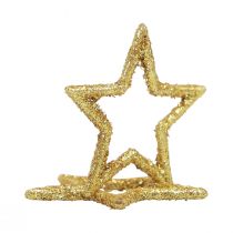 Artikel Streudeko Weihnachten Sterne Golden Glitter Ø4cm 120St