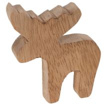 Artikel Elch Dekofigur Holz stehend Streudeko Weihnachten 6cm 8St
