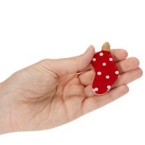 Artikel Socken gepunktet Tischdeko Weihnachten 6cm 8St