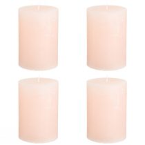 Artikel Stumpenkerzen Rosa Hellrosa Durchgefärbt 70×100mm 4er Set Osterkerze Hochzeit Deko