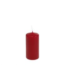 Stumpenkerzen Rot Kerzen H100mm Ø50mm Altrot 12St