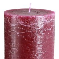 Artikel Stumpenkerzen Berry 85×200mm 2er-Set durchgefärbt, für Deko und Ambiente