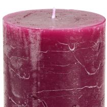 Artikel Stumpenkerzen Set 12 Stück in Berry Tönen, durchgefärbt, 70x120mm - Vielseitige Deko für Zuhause