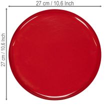 Artikel Deko-Tablett Rot minimalistisches Design 27cm