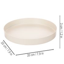 Artikel Tablett rund Dekoschale für Wohnaccessoires 20cm