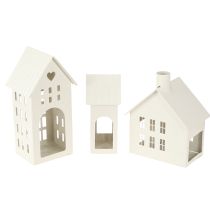 Artikel Stilvolles Mini Haus für Teelichter als Tischdekoration 15cm