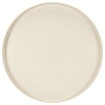 Artikel Dekotablett rund Creme 30 cm auf Fuß für Tischdeko