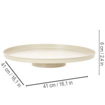 Artikel Dekoplatte für Blumen Metall rund 41 cm Tischdisplay