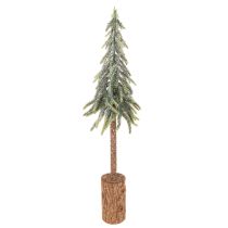 Artikel Kunstbaum Tanne geeist mit Holzsockel Winterliche Dekoration 60cm