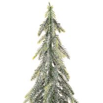 Artikel Kunstbaum Tanne geeist mit Holzsockel Winterliche Dekoration 60cm
