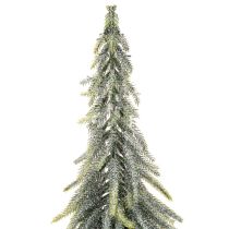 Artikel Tanne künstlich Geeister Deko Baum auf Holzsockel für Winterdeko und Weihnachten 75cm