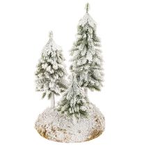Artikel Schneetannen Künstliche Winterlandschaft für Weihnachtsdorf und Tischdeko 29cm
