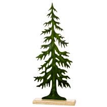 Artikel Deko Tannenbaum Figur grün auf Holzsockel 60cm