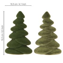 Artikel Tannenbaum Tischdeko Beflockte Tannen Grün 16,5cm 4 St
