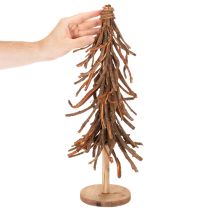 Artikel Tannenbaum aus Weidenzweigen auf Holzsockel 48cm