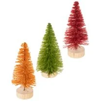 Artikel Künstlicher Tannenbaum mit Holzfuß klein 16cm 6St