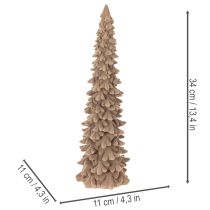 Artikel Deko Tannenbaum beflockt für Winterdeko 34cm
