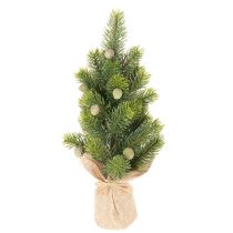 Artikel Tannenbaum künstlich im Jutesack Kleine Tischdeko Mini Weihnachtsbaum 38cm