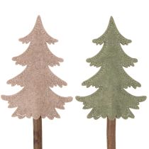 Artikel Deko Tannenbaum auf Stab für Pflanzgefäße und hohe Gestecke 45cm 6St