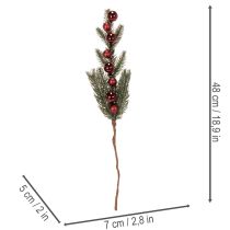 Artikel Tannenzweig künstlich mit Weihnachtskugeln 48cm 2St