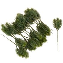 Artikel Künstlicher Tannenzweig grün für winterliche Dekorationen 25cm 24St