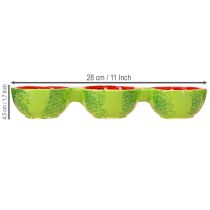 Artikel Tapas Set Wassermelone Dipschalen Keramik 8,5×28cm 1St