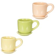 Artikel Kaffeetasse schmucke Tischdekoration für eine stilvolle Raumgestaltung mit Pflanzen 11cm 3St