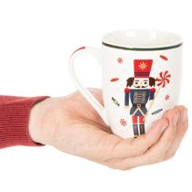 Artikel Tasse Weihnachten Nussknacker und Zuckerstange Motiv 10cm 2St
