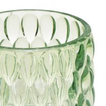 Artikel Teelichtglas Grün Windlicht getönt Glas Ø9,5cm H9cm 2St