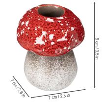 Artikel Deko Pilz Fliegenpilz Stabkerzenhalter als Tischdekoration 9cm